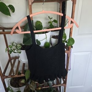⭐️3 for 15⭐️H&M Black Ribbed Crop Tank Top